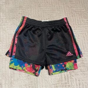 Adidas girls shorts / running shorts / football shorts / workout shorts colorful